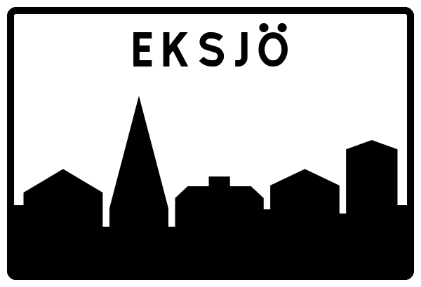Ortsschild Eksjö