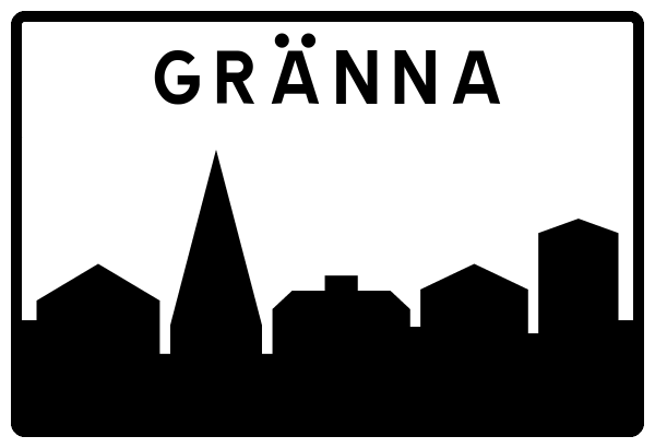 Ortsschild Gränna