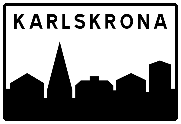 Ortsschild Karlskrona