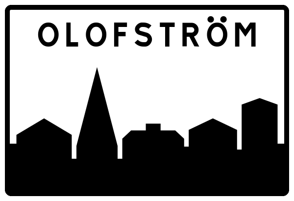 Ortsschild Olofström