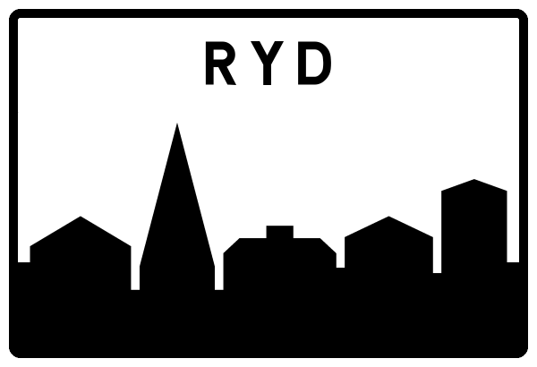 Ortsschild Ryd