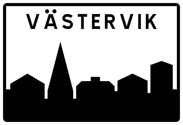 Ortsschild Västervik