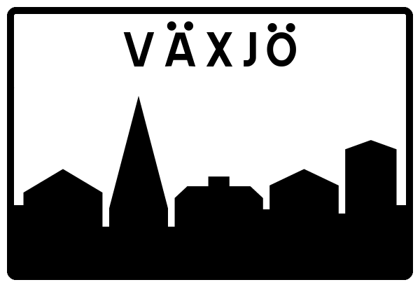Ortsschild Växjö